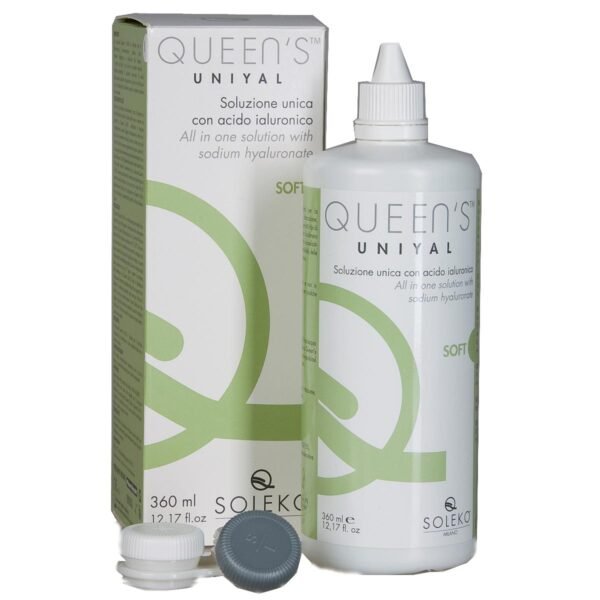 Univerzalni rastvor za dezinfekciju i čišćenje mekih kontaknih sočiva Queen`s Uniyal 360ml