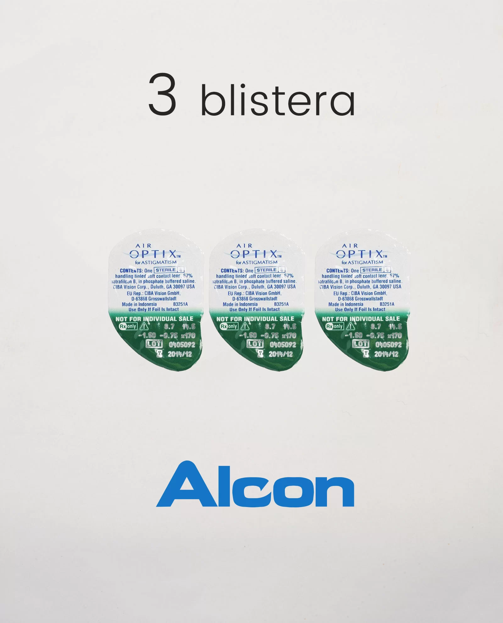 Alcon AIR OPTIX Plus HydraGlyde for Astigmatism - Slika 2